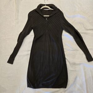 Athleta Dark Brown Long Sleeve Dress